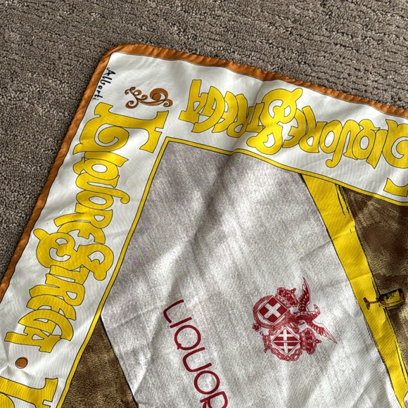 Vintage Alberti Liquor Strega Silk Scarf - Picture 5 of 11